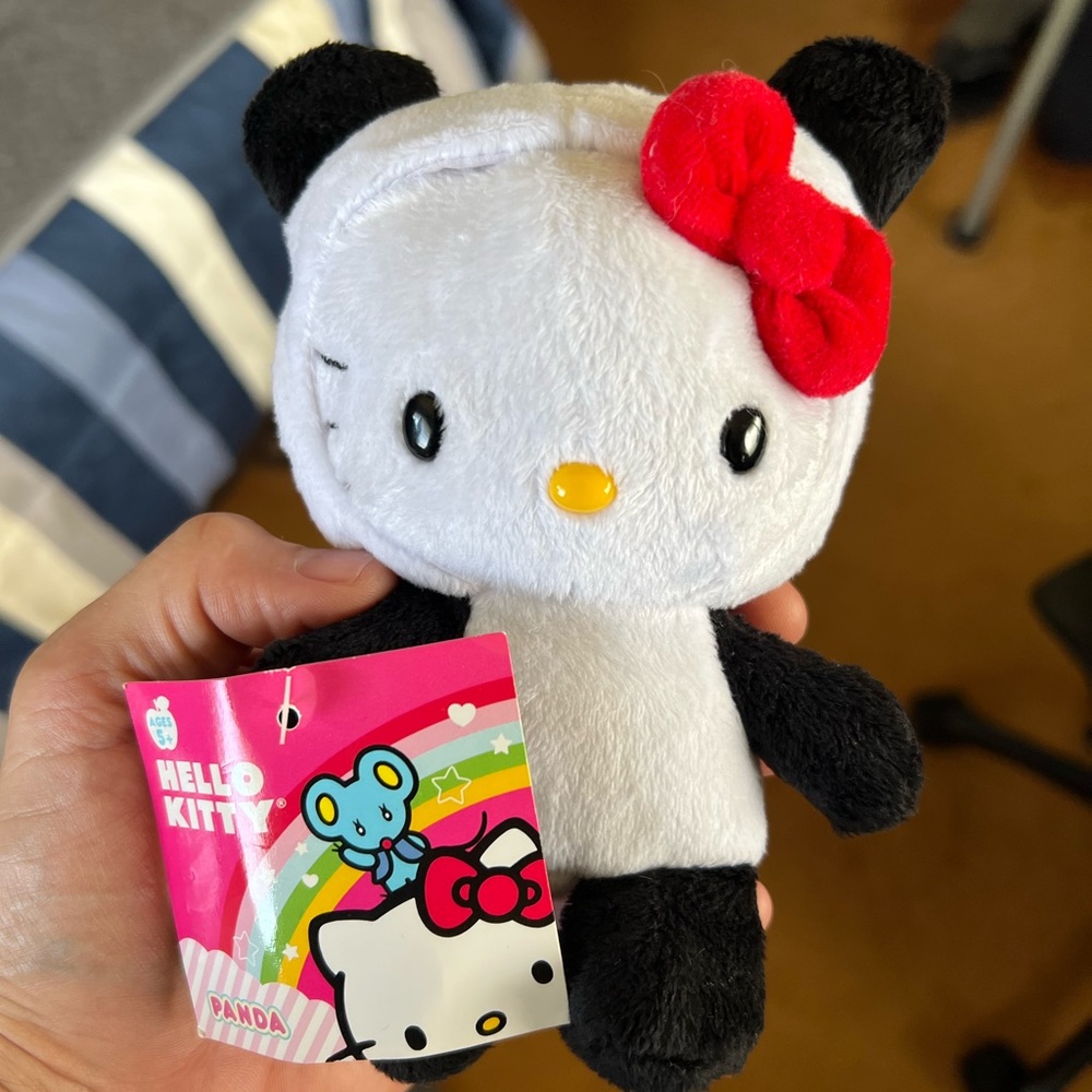 RARE Hello Kitty Hello Panda 6” Plush 2009 NWT